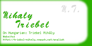 mihaly triebel business card